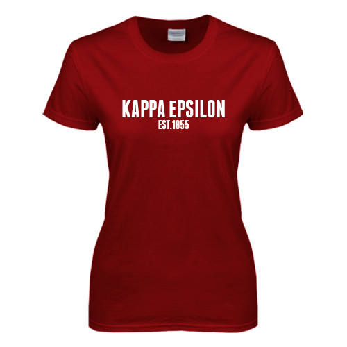 Next Level Womens Cardinal Short Sleeve Tee-Est Year