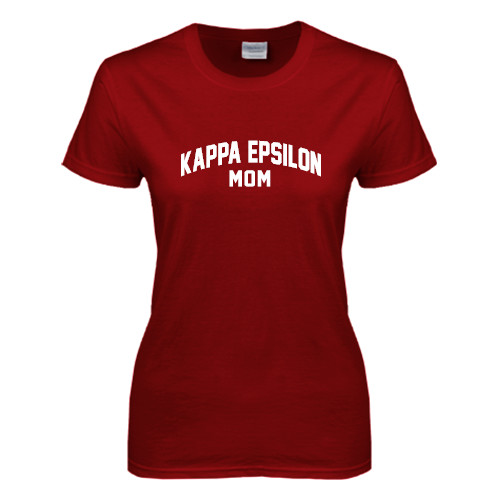 Next Level Womens Cardinal Short Sleeve Tee-Mom