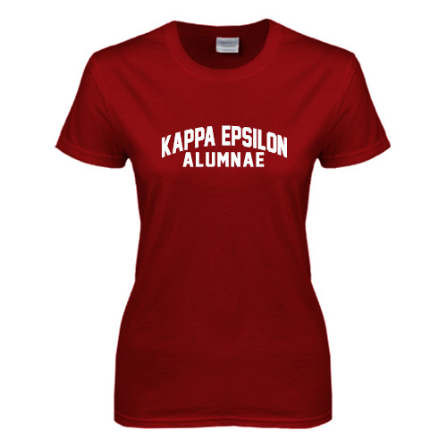 Next Level Womens Cardinal Short Sleeve Tee-Alumnae