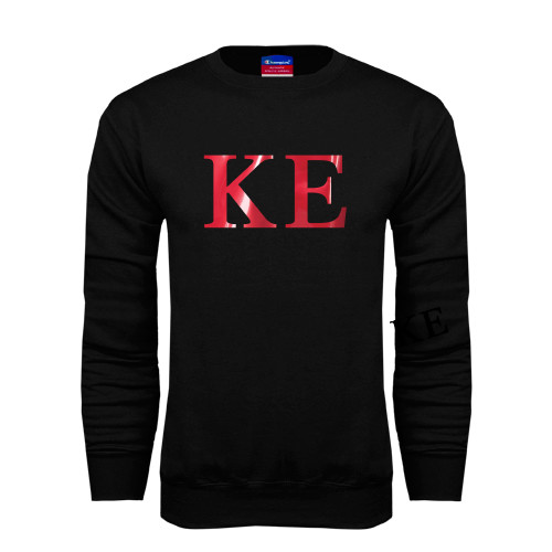 Black Fleece Crew-Greek Letters Foil