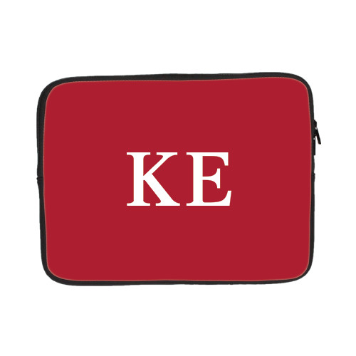 13 inch Neoprene Laptop Sleeve-One Color Greek Letters