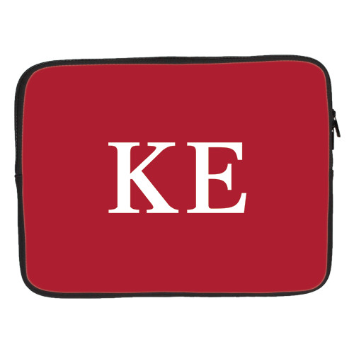 15 inch Neoprene Laptop Sleeve-One Color Greek Letters