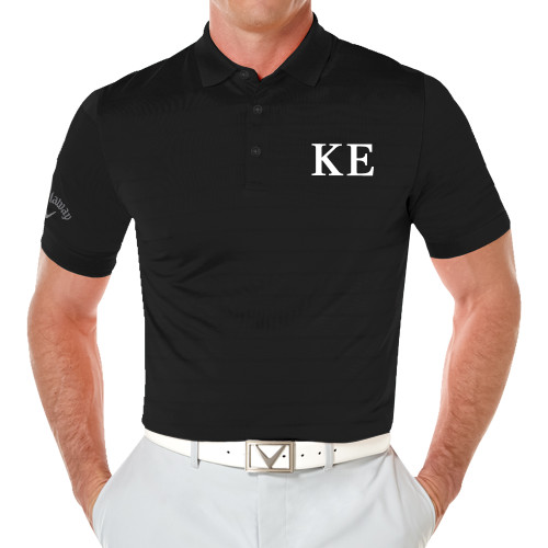 Callaway Black Opti Vent Polo-One Color Greek Letters