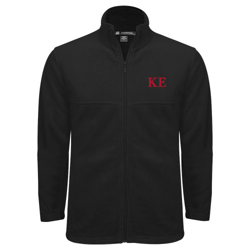 Black Fleece Full Zip Jacket-One Color Greek Letters