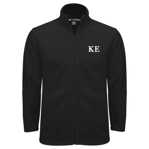 Black Fleece Full Zip Jacket-One Color Greek Letters