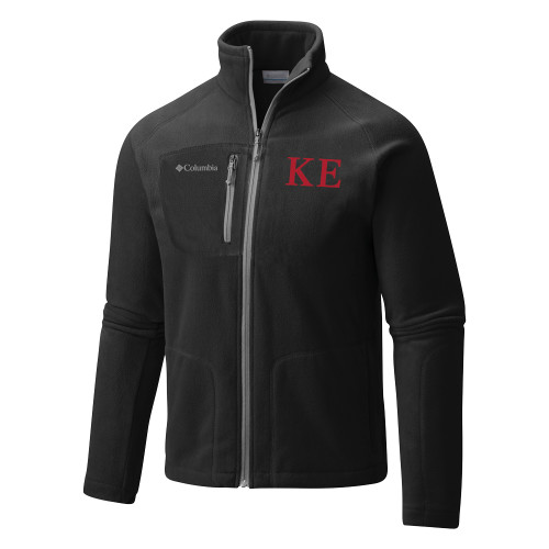Columbia Black Everest Ridge Fleece Full Zip Jacket-One Color Greek Letters