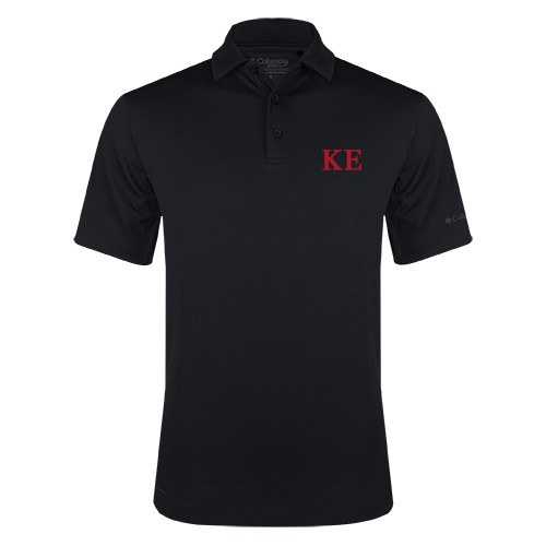 Columbia Black Omni Wick Drive Polo-One Color Greek Letters