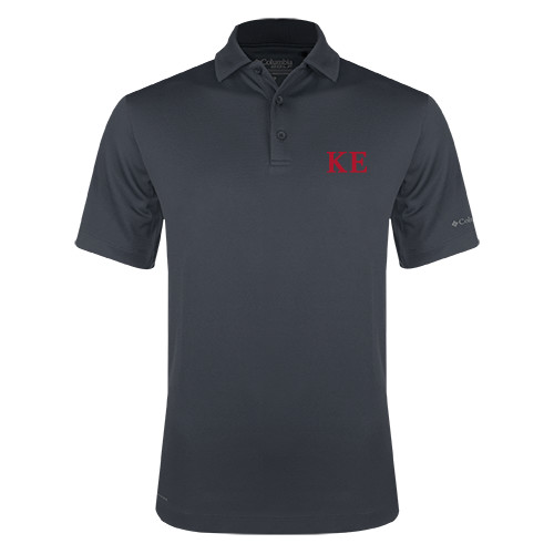 Columbia Charcoal Omni Wick Drive Polo-One Color Greek Letters