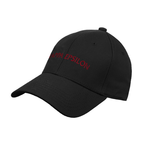 Black Structured Adjustable Pro Style Hat-Arched Kappa Epsilon