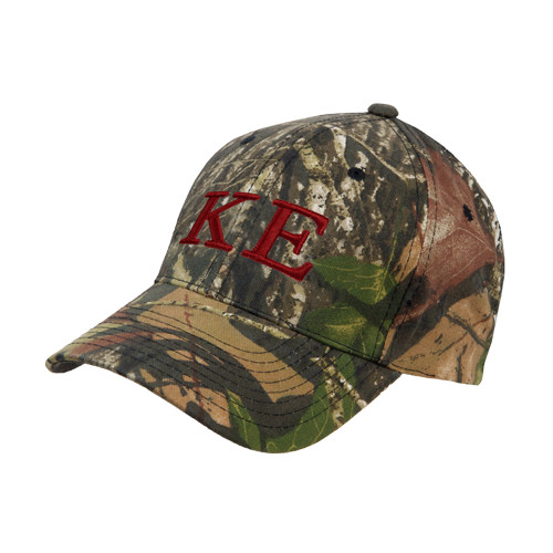 Mossy Oak Camo Structured Adjustable Cap-One Color Greek Letters