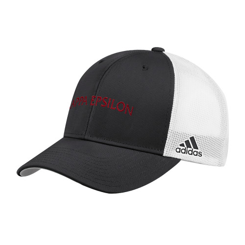 Adidas Black Structured Adjustable Mesh Hat-Arched Kappa Epsilon