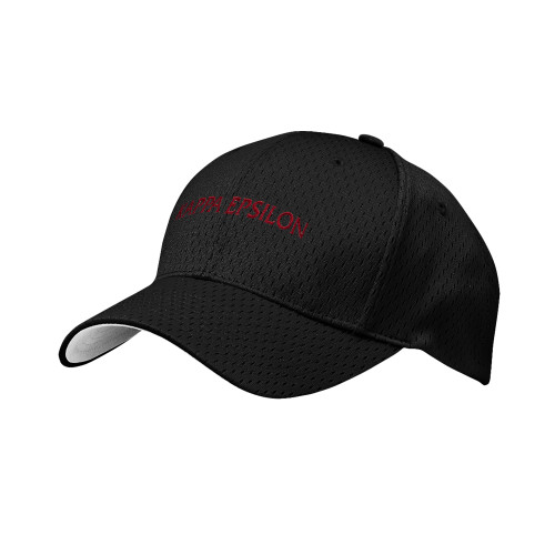 Black Pro Mesh Structured Hat-Arched Kappa Epsilon