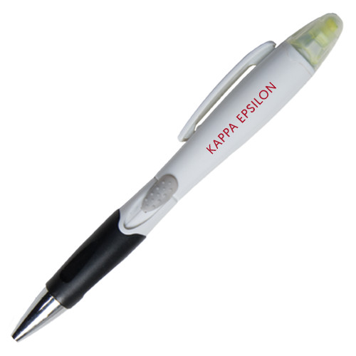  Blossom White Pen/Highlighter - Kappa Epsilon Word Mark