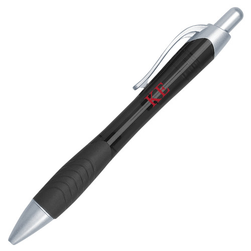  Metallic Mykonos Black Pen - One Color Greek Letters