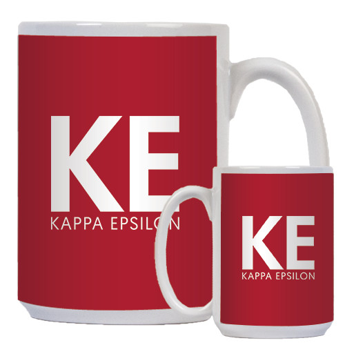 Kappa Epsilon Full Color White Mug 15oz
