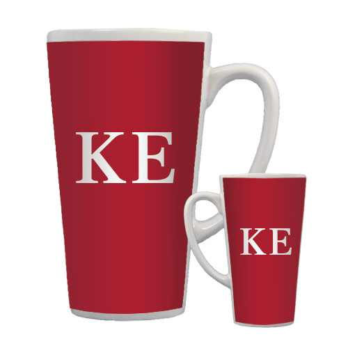  Full Color Latte Mug 17oz - One Color Greek Letters