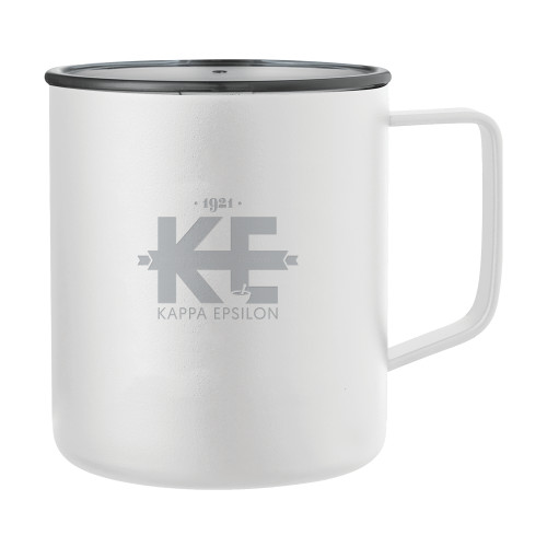  Rover Camp Vacuum Insulated White Mug 14oz - Primary Mark w/out Text Engraved