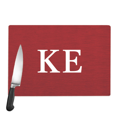 Cutting Board-One Color Greek Letters