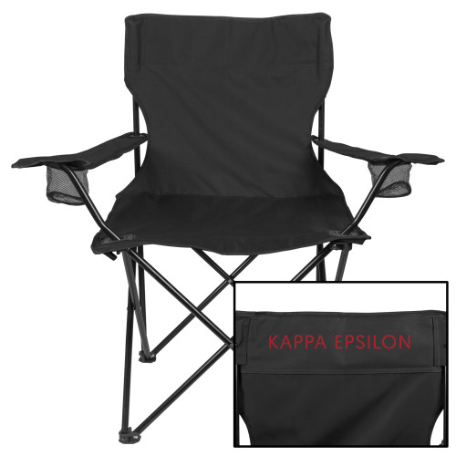  Deluxe Black Captains Chair - KE Kappa Epsilon Stacked