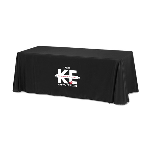  Black 6 foot Table Throw - Primary Mark