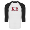 Thumbnail image for  White/Black Raglan Baseball T Shirt