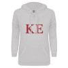 Thumbnail image for  ENZA Womens White V Notch Raw Edge Fleece Hoodie