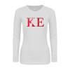 Thumbnail image for  Next Level Womens White Long Sleeve T Shirt