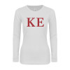 Thumbnail image for  Next Level Womens White Long Sleeve T Shirt
