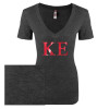 Thumbnail image for  Next Level Womens Vintage Black Tri Blend V Neck Tee