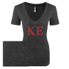 Thumbnail image for  Next Level Womens Vintage Black Tri Blend V Neck Tee
