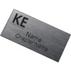 Thumbnail image for  Brushed Silver w/ Black Name Badge