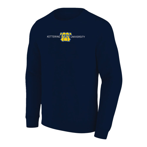  Extended Navy Crew - Kettering University with Mascot Head