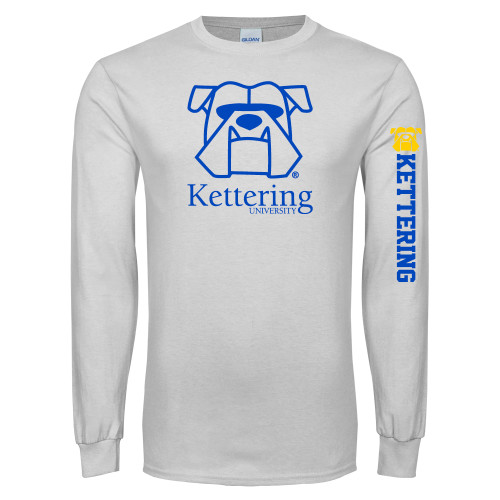  White Long Sleeve T Shirt - Primary Mark