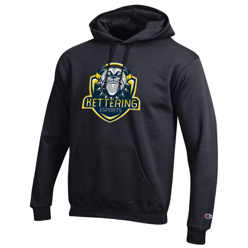  Champion Black Fleece Hoodie - Kettering Esports