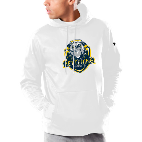  Under Armour White Armour Fleece Hoodie - Kettering Esports