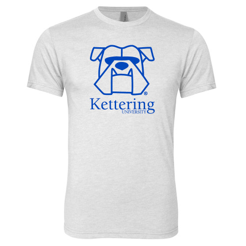  Next Level Heather White Triblend Tee - Primary Mark