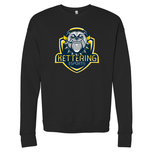  Bella + Canvas Black Fleece Crew - Kettering Esports