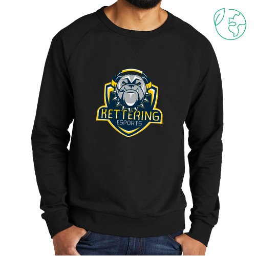  Allmade Black Organic French Terry Crewneck Sweatshirt - Primary Mark