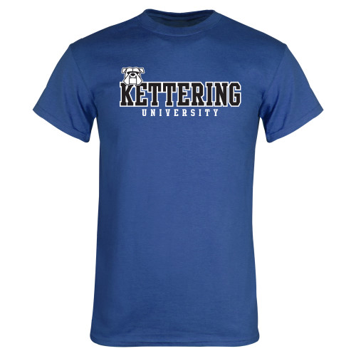  Royal T Shirt - Kettering University Collegiate Stacked