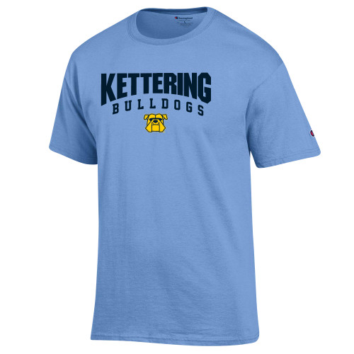  Champion Light Blue T Shirt - Arched Kettering Bulldogs