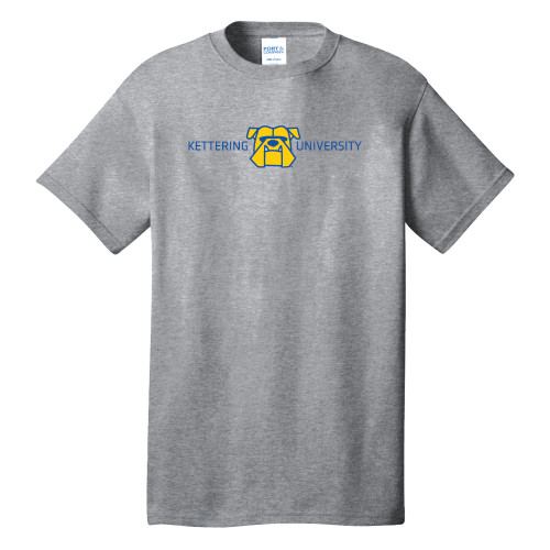  Extended Athletic Heather T Shirt - Kettering University with Mascot Head