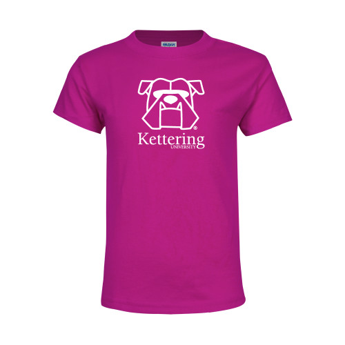  Youth Hot Pink T Shirt - Primary Mark