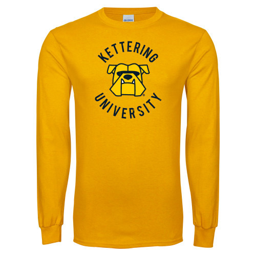  Gold Long Sleeve T Shirt - Circle