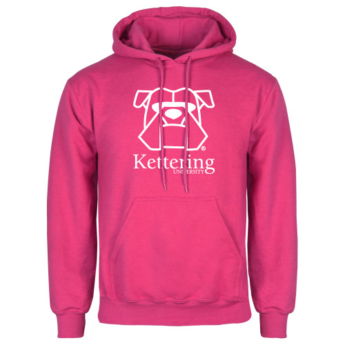  Womens Fuchsia Fleece Hoodie - Primary Mark
