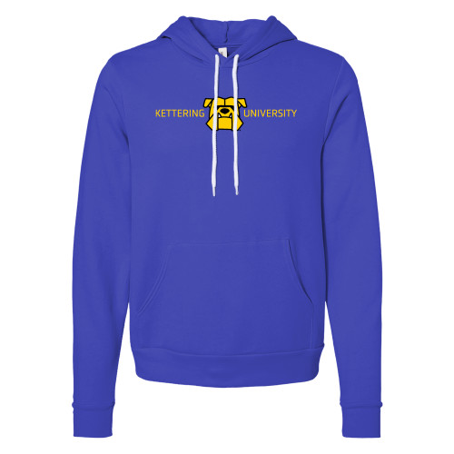  Bella + Canvas Royal Fleece Hood - Kettering University with Mascot Head