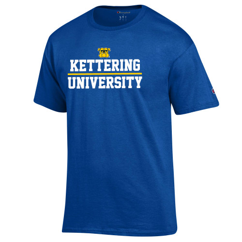  Champion Royal T Shirt - Stacked Collegiate Kettering University