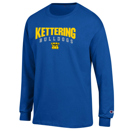  Champion Royal Long Sleeve T Shirt - Arched Kettering Bulldogs