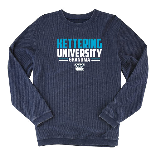  Boxercraft Womens Navy Corded Crew - Kettering University Grandma