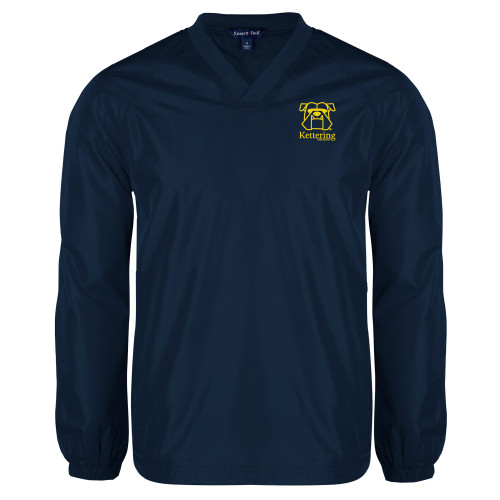  Navy V Neck Raglan Windshirt - Primary Mark