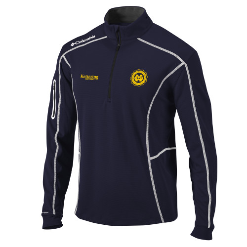  Columbia Navy Omni Wick Shotgun 1/4 Zip - General Motors Institute Seal